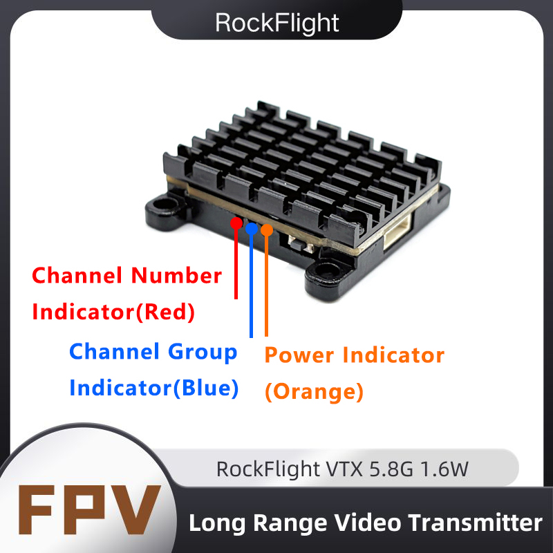 RockFlight TX663 VTX 5.8G 48CH - Drone Racing Vtx recension och pris