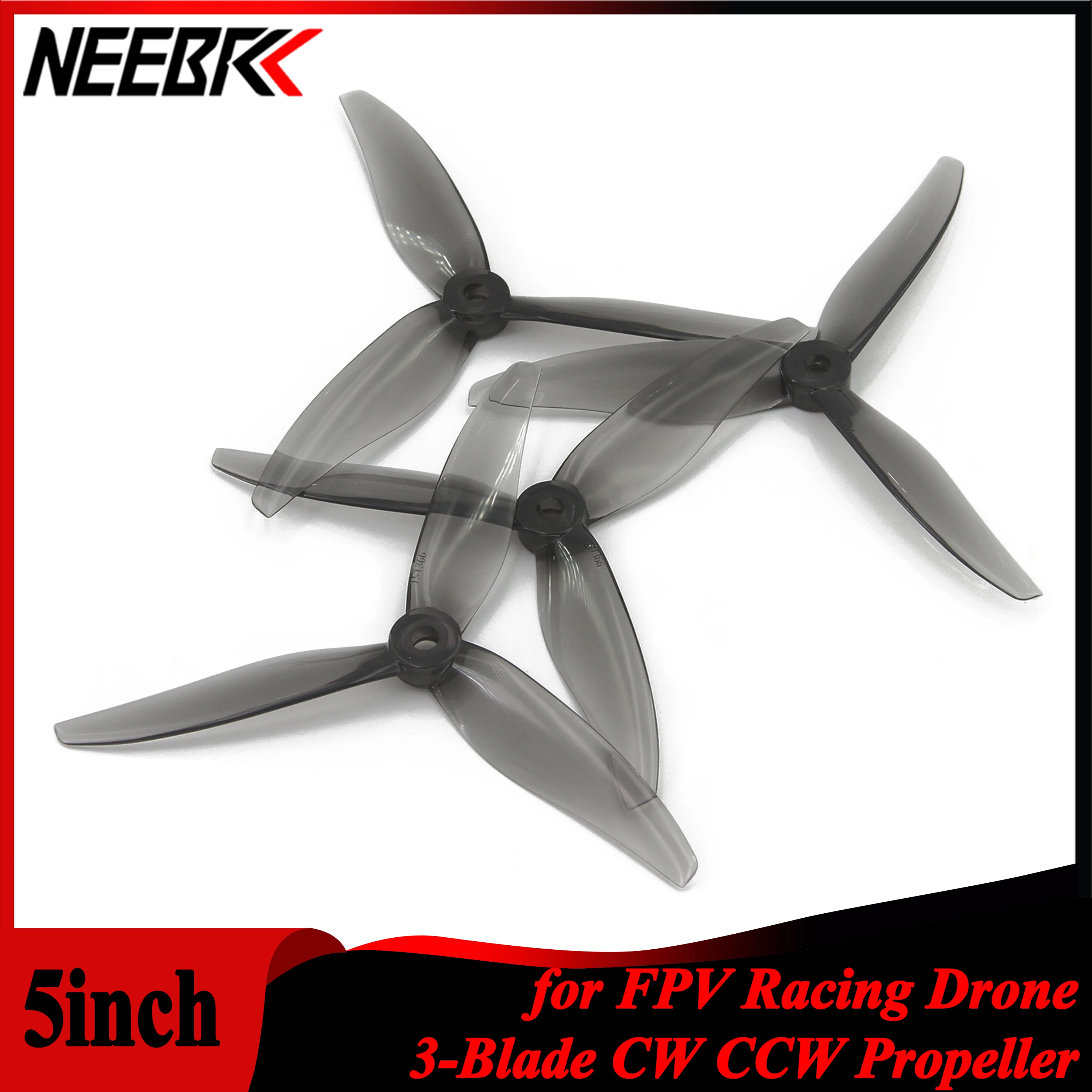NEEBRC 12 Pairs 5 inch Props 3 - Drone Racing Motor recension och pris